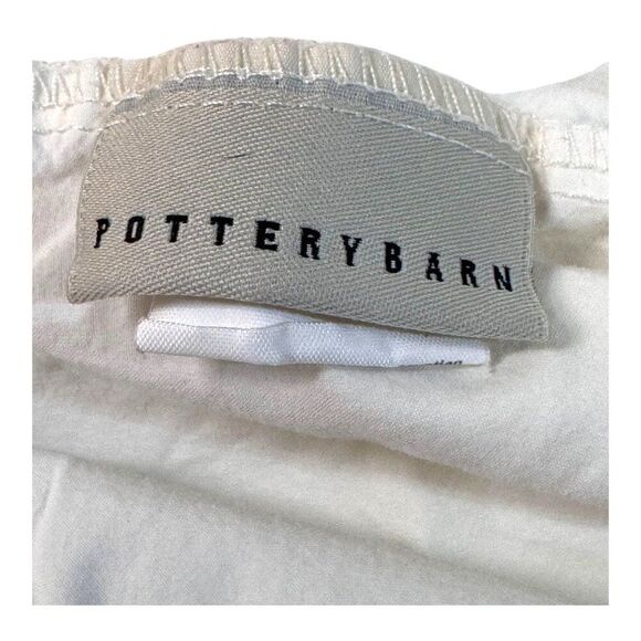 Pottery Barn White Cotton Standard Pillowcases Set Of 3 Lot Replacement Twin - Picture 6 of 10